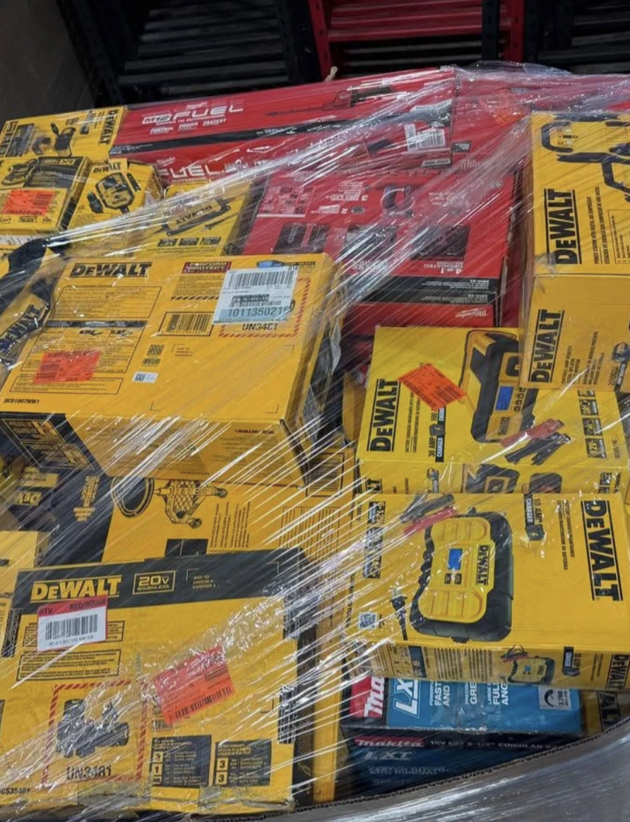 Mixed Overstock Pallet — Cordless & Corded Range, new overstock wholesale professional tools pallet BR-MIX-0327 in Melbourne