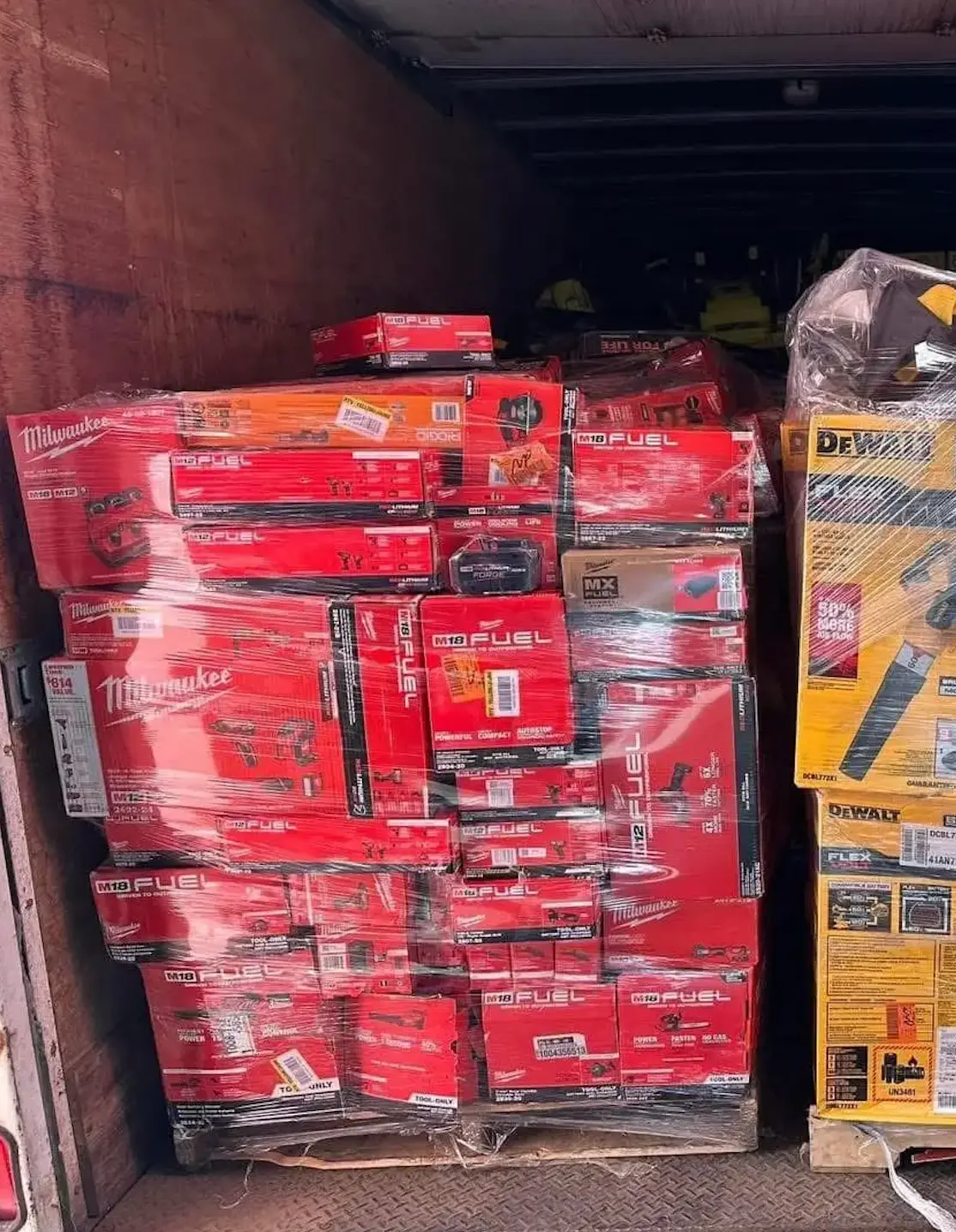 Mixed Professional Tool Pallet — Sealed Multi-Brand, new overstock wholesale professional tools pallet BR-MIX-0304 in Melbourne