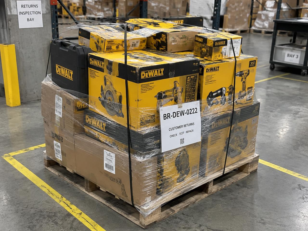 DEWALT New Overstock Pallet — Unused Wholesale Stock, new overstock wholesale professional tools pallet BR-DEW-0222 in Melbourne