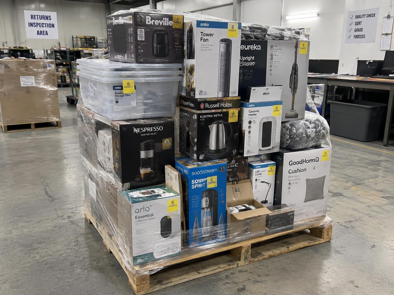 General Merchandise New Overstock Pallet — Appliances & Homewares