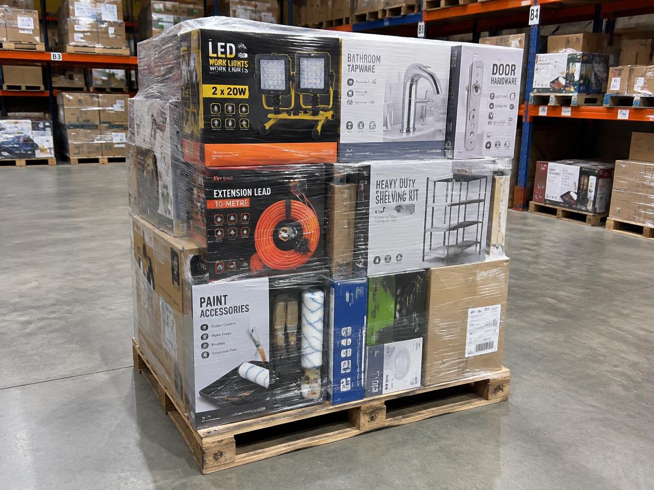 Home Improvement Overstock Pallet — Lighting, Hardware & Tapware, new overstock wholesale home improvement pallet BR-HOME-0401 in Melbourne
