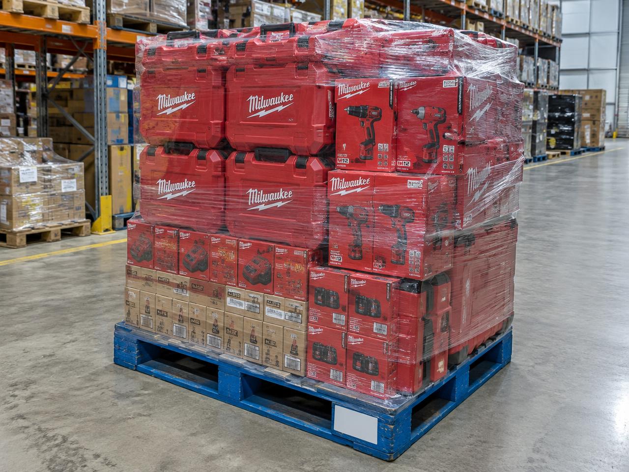 M12 Compact Trade Kit Pallet, new overstock wholesale professional tools pallet BR-MIL-0192 in Melbourne