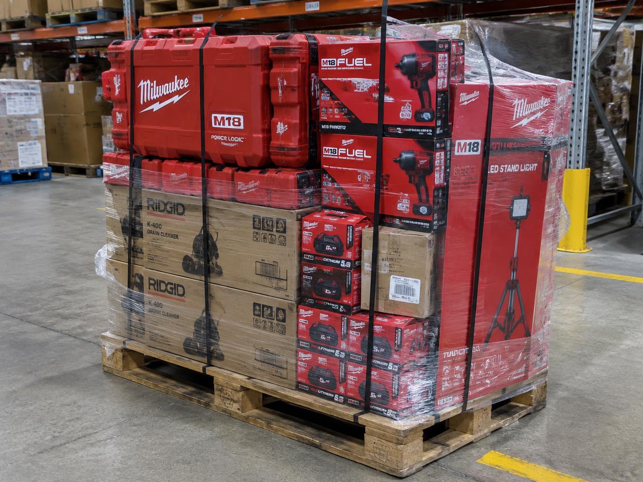 M18 Plumbing & Electrical Tools, new overstock wholesale professional tools pallet BR-MIL-0195 in Melbourne