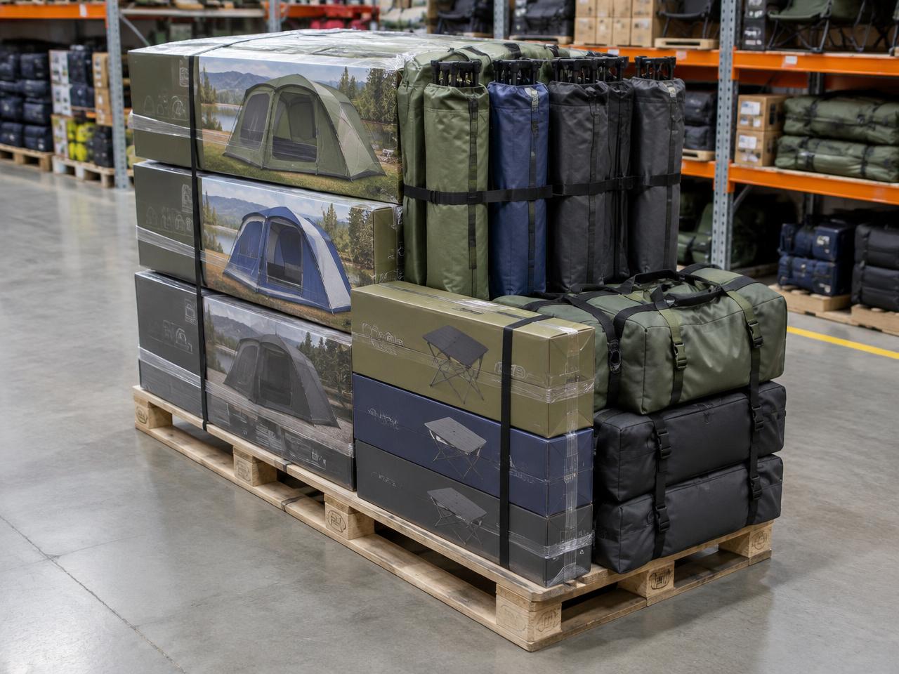 Camping Furniture & Shelter Pallet, new overstock wholesale outdoor equipment pallet BR-OUT-0422 in Melbourne
